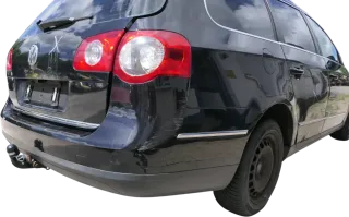 VW Passat 3C Kombi Stoßstange hinten Heckstoßstange schwarz LC9X Stoßfänger - Bild 5