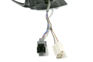 VW Passat 3A 35i elektrischer Spiegel Außenspiegel links mit Glas schwarz matt - Bild 3