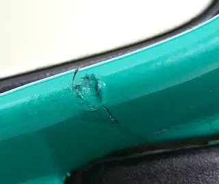VW Polo 6N elektrischer Spiegel Außenspiegel links außen grün LD6D pistazie - Bild 3