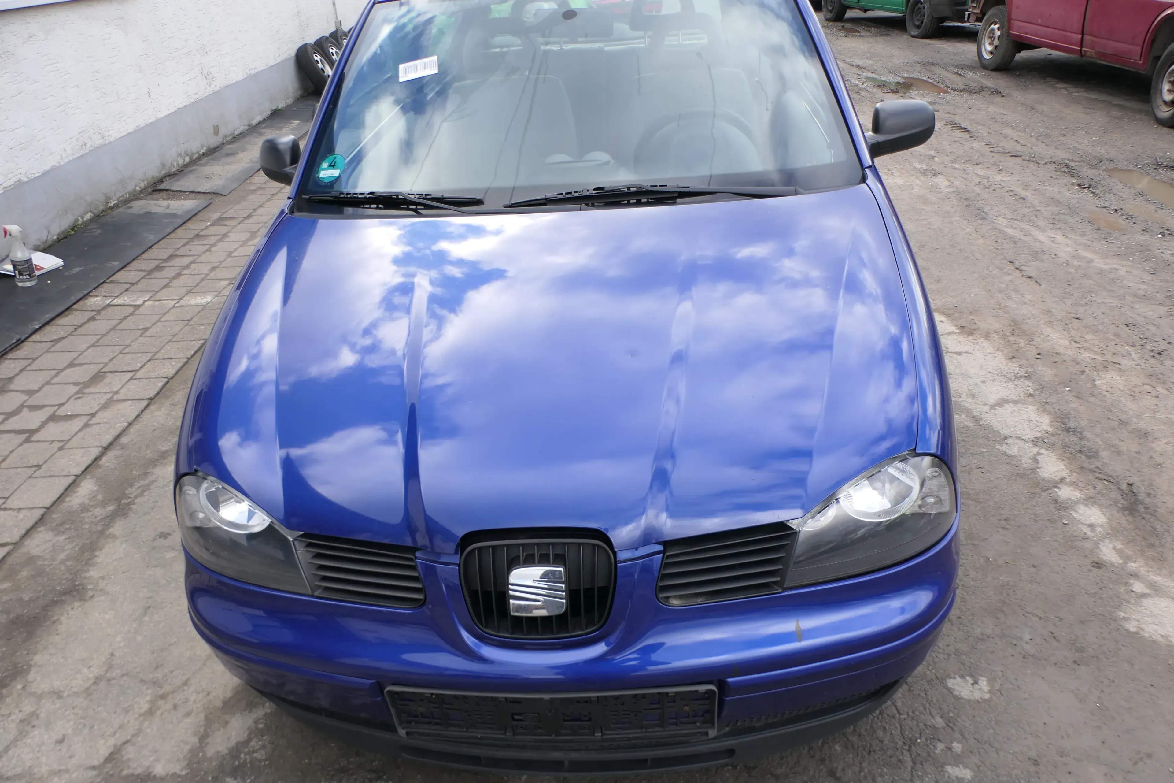 Seat Arosa 6H Facelift Motorhaube Haube Klappe vorne blau LS5N - Bild 1