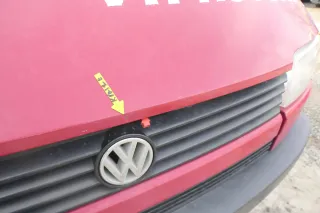 VW T4 Transporter Pritsche Motorhaube Haube Klappe vorne rot LK3A - Bild 6