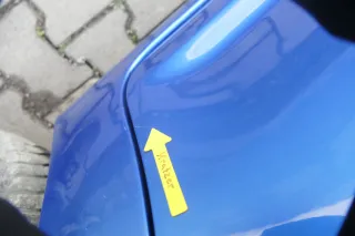 VW Touran 1T 1T3 Tür hinten links blau LA5X und Scheibe ohne Anbauteile - Bild 9