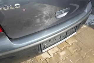 VW Polo 9N 9N3 Stoßstange Heckstoßstange hinten grau LC7V - Bild 6