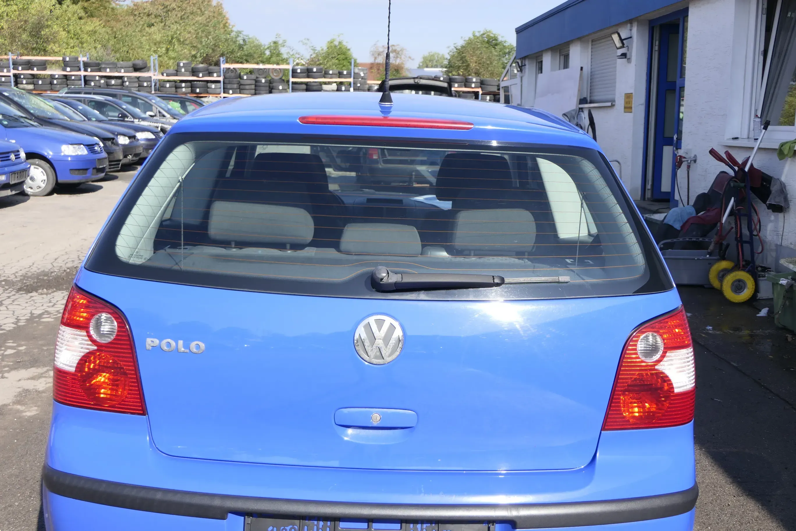 VW Polo 9N3 9N Heckklappe Kofferraumklappe Klappe blau LA5F- ohne Anbauteile - Bild 1