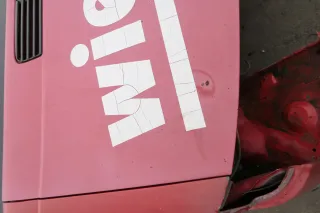 VW T4 Transporter Pritsche Motorhaube Haube Klappe vorne rot Kurze AC0 - Bild 3