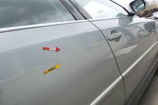 VW Passat 3B 3BG 3B6 Kombi Avant Tür hinten rechts mit Scheibe grau LA7S - Bild 4
