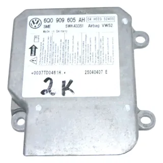 VW Caddy 2K Octavia Steuergerät Airbag Airbagsteuergerät 6Q0909605AH 04 H023 S24 - Bild 1