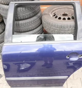 VW Passat 3B 3BG Kombi Variant Tür hinten links blau LB5N - Bild 1