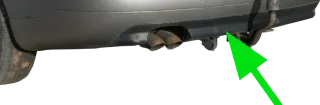 Audi A6 4B Kombi Avant Stoßstange hinten Heckstoßstange schwarz nur Spoiler +PDC - Bild 1