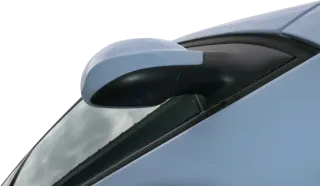 VW Lupo Arosa mechanischer manueller Außenspiegel rechts blau LR5D hellblau - Bild 5