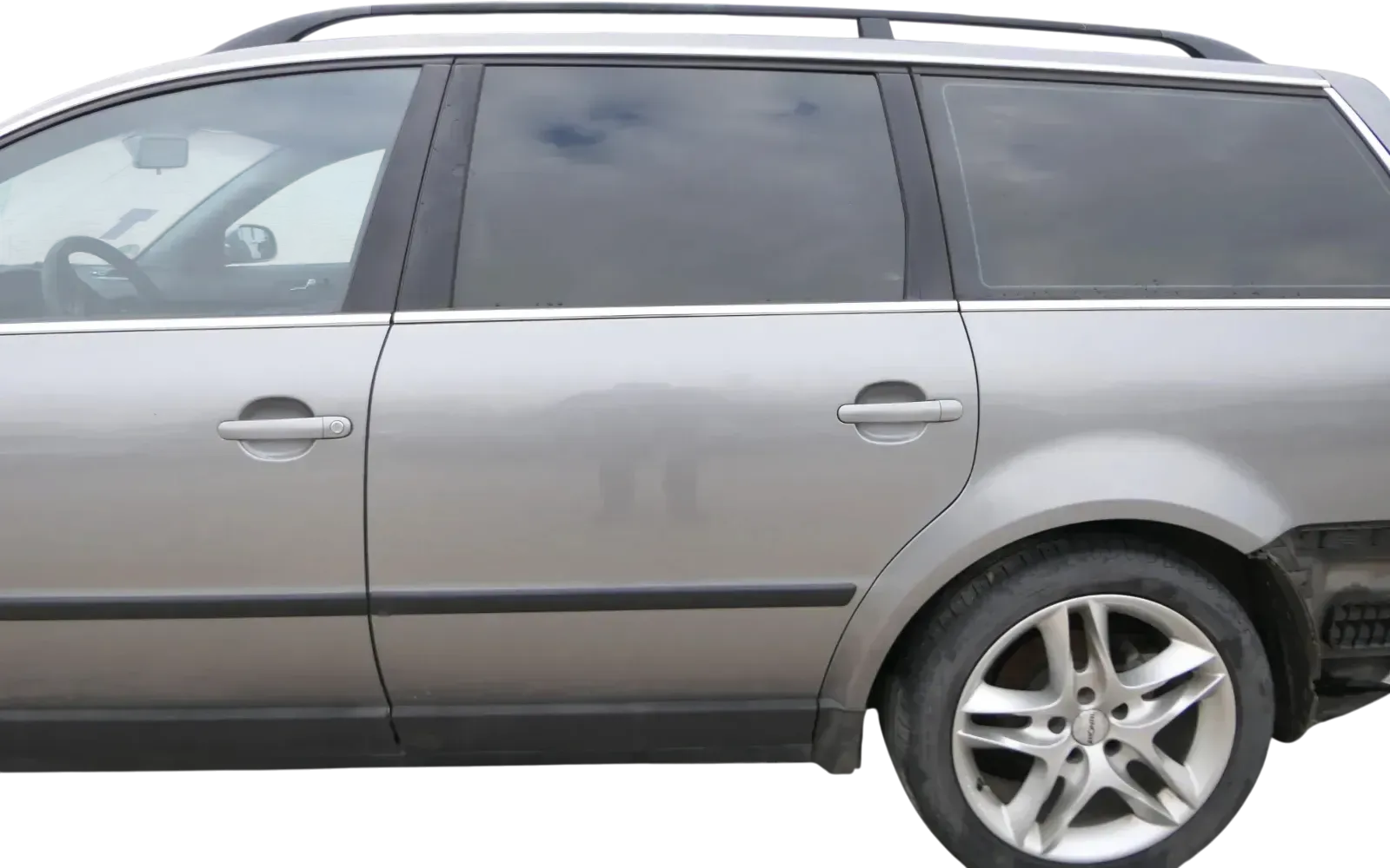VW Passat 3B 3BG Kombi Variant Tür hinten links grau LD7W + Scheibe - Bild 1