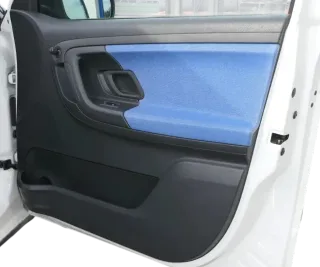 1x Skoda Fabia 5J Türverkleidung Verkleidung Tür vorne rechts blau Öffner - Bild 1