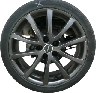 1x Felge Alufelge Golf 4 Polo Borbet 7J x 17 Zoll H2 K1 LV5 70737 KBA 47117 -HR - Bild 1