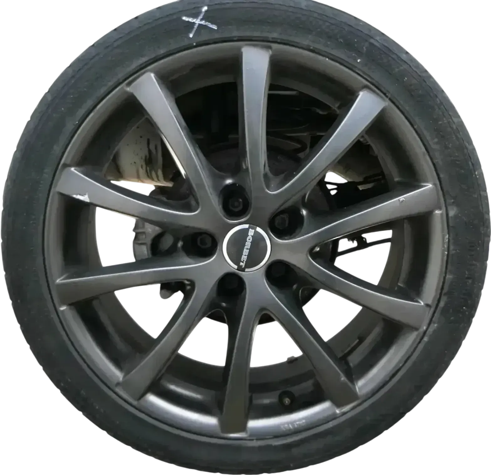 1x Felge Alufelge Golf 4 Polo Borbet 7J x 17 Zoll H2 K1 LV5 70737 KBA 47117 -HR - Bild 1