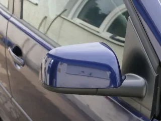 VW Polo 9N elektrischer Spiegel Außenspiegel rechts vorne LB5N blau - Bild 2