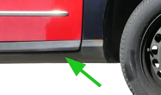 VW Passat 3C Schwellerverkleidung rechts Schweller 3C0853856B Unterholm - Bild 4