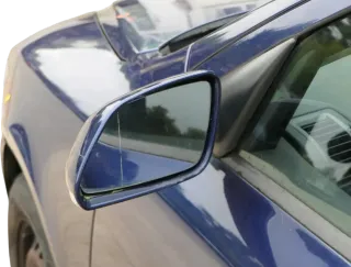 Skoda Octavia 1Z elektrischer Spiegel Außenspiegel links blau LF5Q Glas - Bild 1