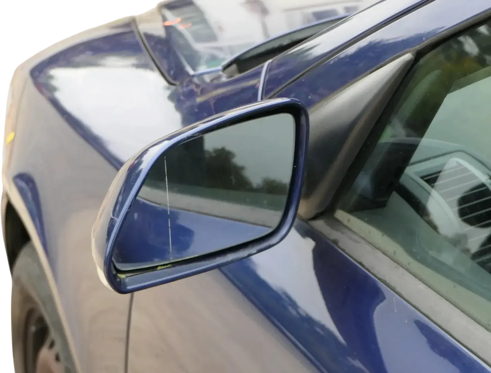 Skoda Octavia 1Z elektrischer Spiegel Außenspiegel links blau LF5Q Glas - Bild 1
