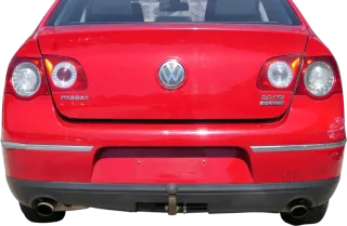 Passat 3C Limousine Stoßstange hinten Heckstoßstange Stoßfänger rot LY3D - Bild 3