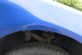 Audi A4 B5 (bis caMitte1999 Bild vergle) Kotflügel vorne rechts blau lila LY3K - Bild 7