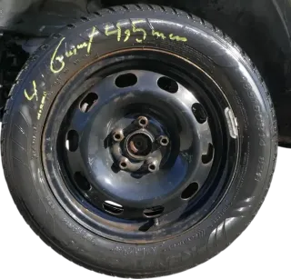 4x Polo 6R 9N Ibiza Felgen 185/60 R14 Allwetterreifen M+S 6jx15 ET38 Reifen 4-5m - Bild 5