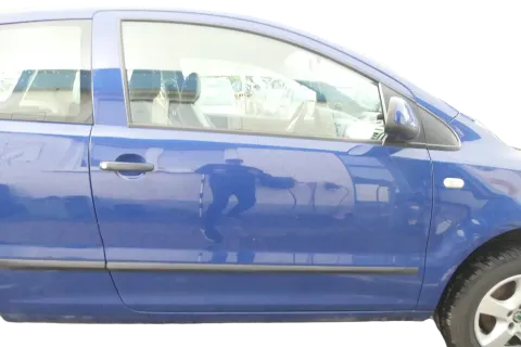 VW Fox 5Z Tür vorne rechts Beifahrertür blau LL5M - ohne Anbauteile