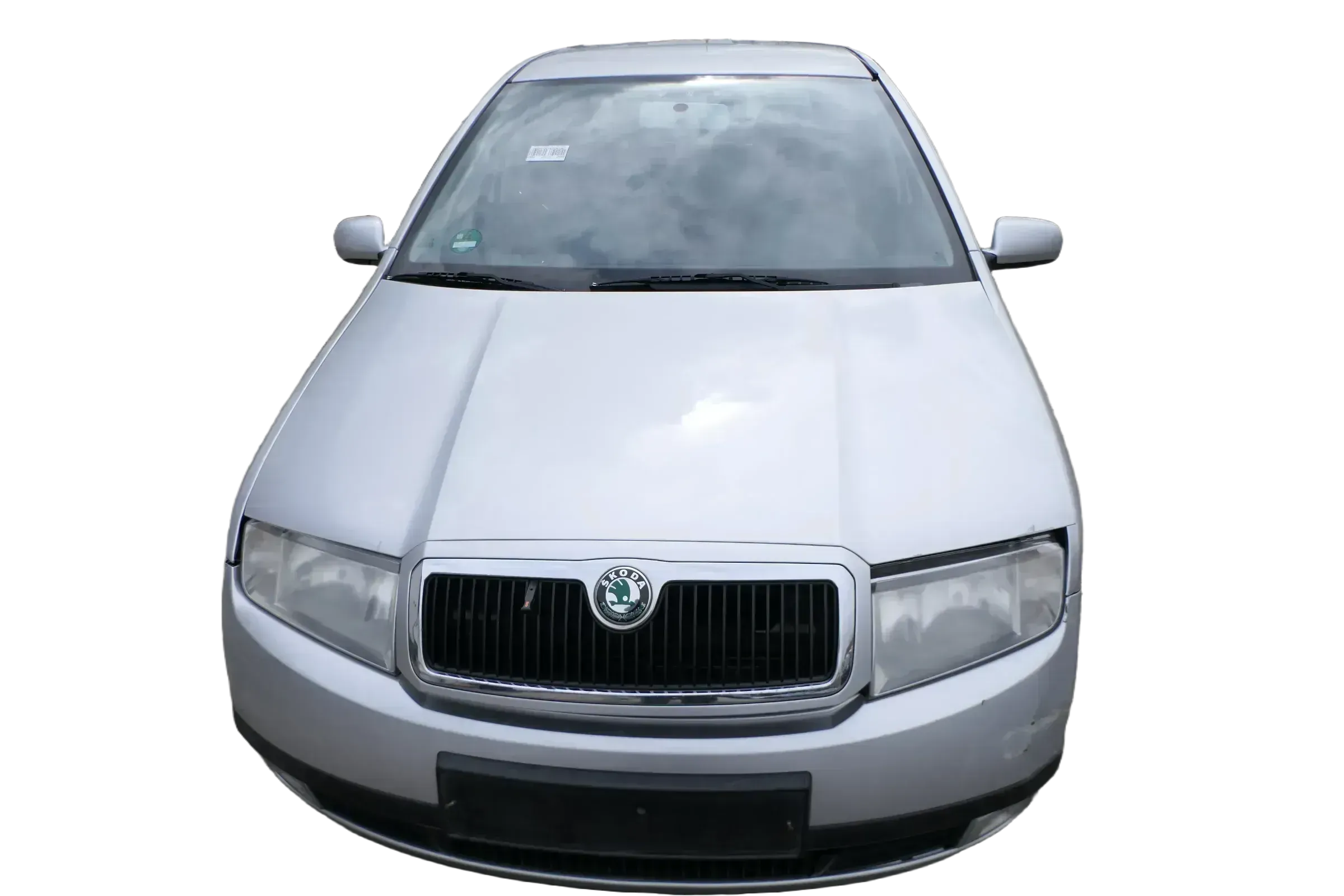 Skoda Fabia 6Y Motorhaube Klappe vorne silber grau LF7T mit Grill vorn - Bild 1
