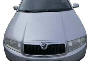 Skoda Fabia 6Y Motorhaube Klappe vorne silber grau LF7T mit Grill vorn - Bild 1