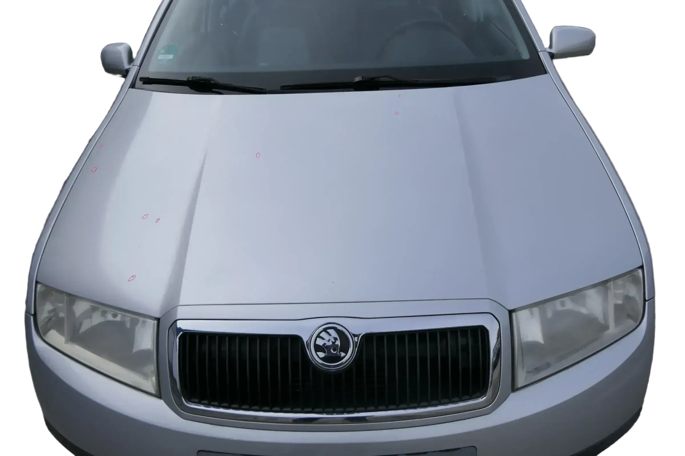 Skoda Fabia 6Y Motorhaube Klappe vorne silber grau LF7T mit Grill vorn - Bild 1