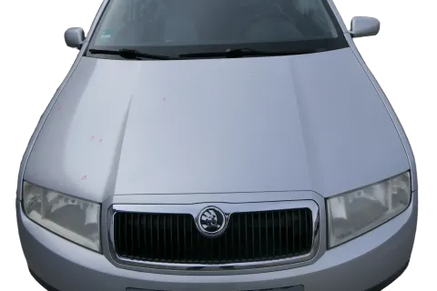 Skoda Fabia 6Y Motorhaube Klappe vorne silber grau LF7T mit Grill vorn