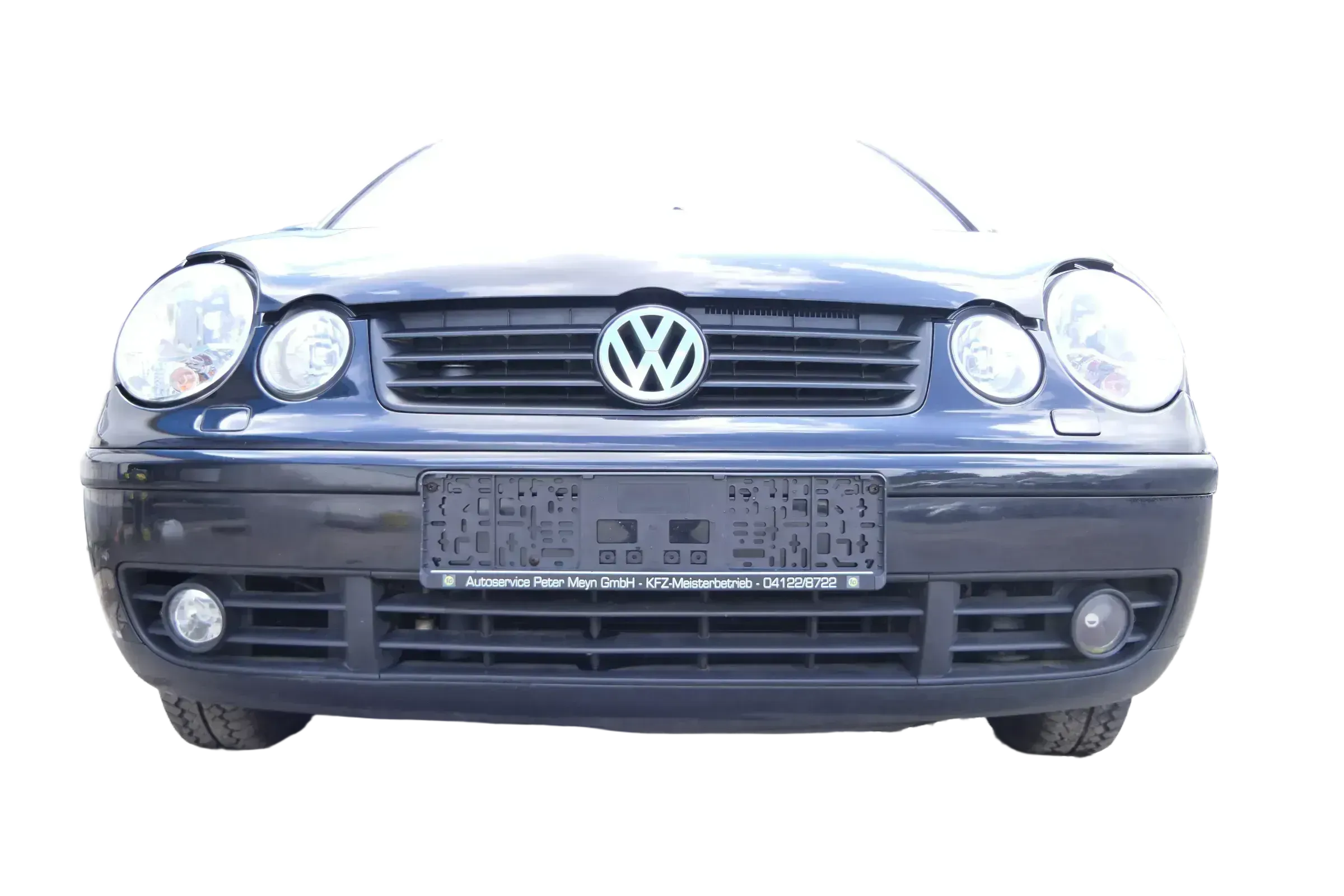 VW Polo 9N Stoßstange Frontstoßstange vorne schwarz LC9Z SWR - Bild 1
