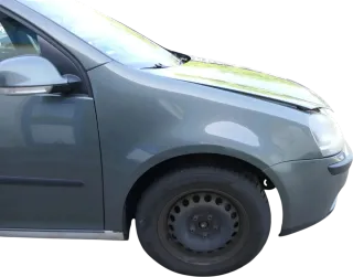 VW Golf 5 V 1K Kotflügel vorne rechts grau grün LA6Q - Bild 1