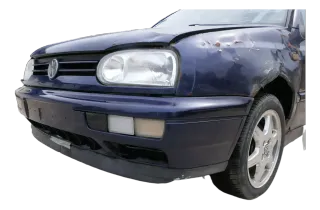 VW Golf 3 auch Cabrio Stoßstange vorne Stoßfänger vorn blau LC5U - Bild 2