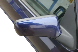 VW Golf 3 Cabrio 1E elektrischer Spiegel Außenspiegel rechts blau LC5U - Bild 1