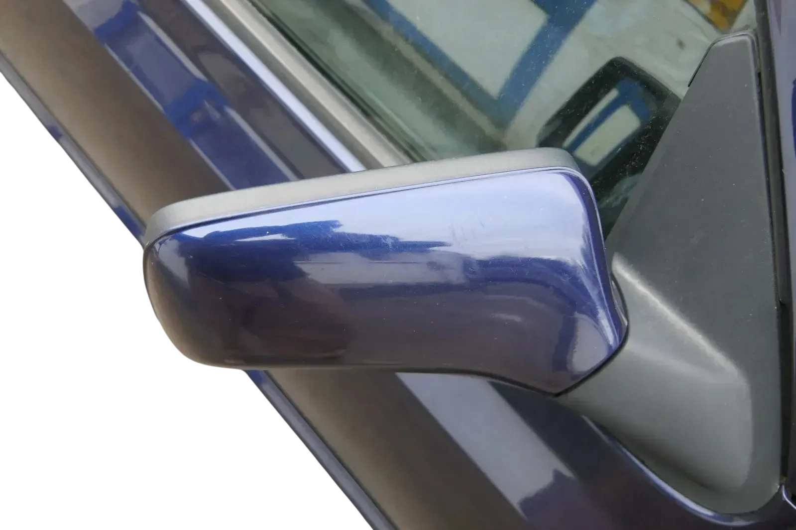VW Golf 3 Cabrio 1E elektrischer Spiegel Außenspiegel rechts blau LC5U - Bild 1