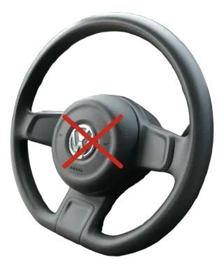 VW Up Lenkrad 1S0419091 3-Speichen schwarz - Bild 1