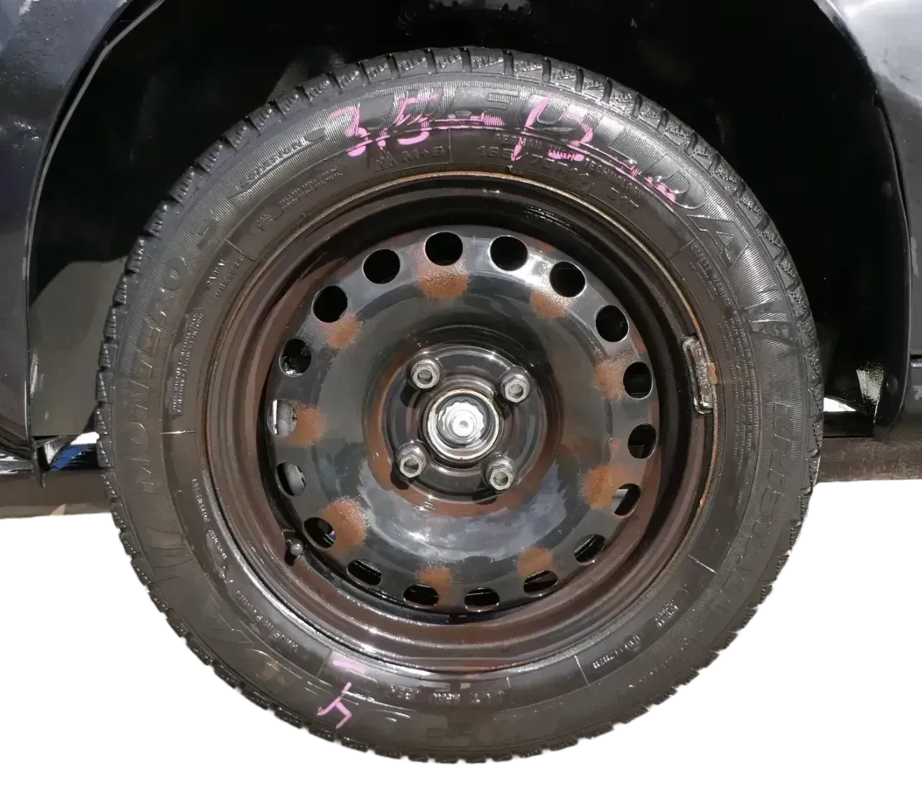 Up Seat Mii Notrad Ersatzrad Ersatzreifen Notreifen 165/70 R14 Reifen Felge   4 - Bild 1