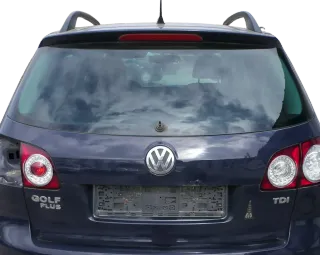 VW Golf Plus 5M Heckklappe hinten Kofferraumklappe Scheibe blau LA5G - Rost - Bild 1