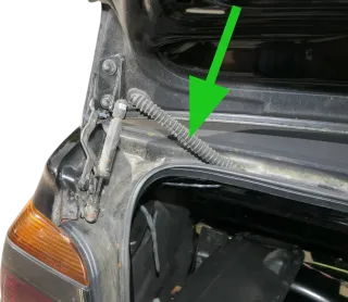 VW Golf 4 Cabrio 1E Kabelbaum Leitungssatz hinten für Heckklappe 1E0972175H - Bild 1