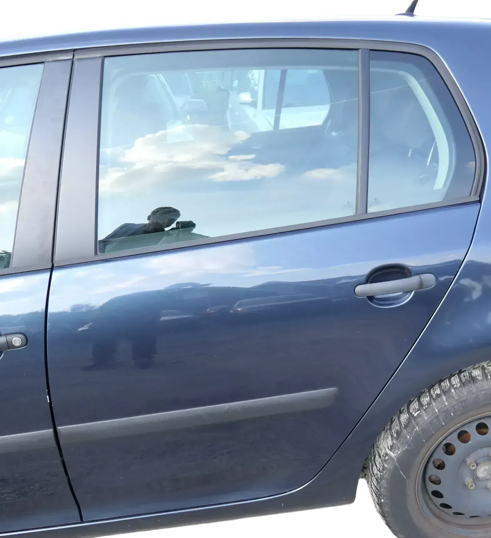 VW Golf 5 V 1K Tür Türrahmen hinten links 4/5-Türer blau LC5F -ohneAnbauteil - Bild 1