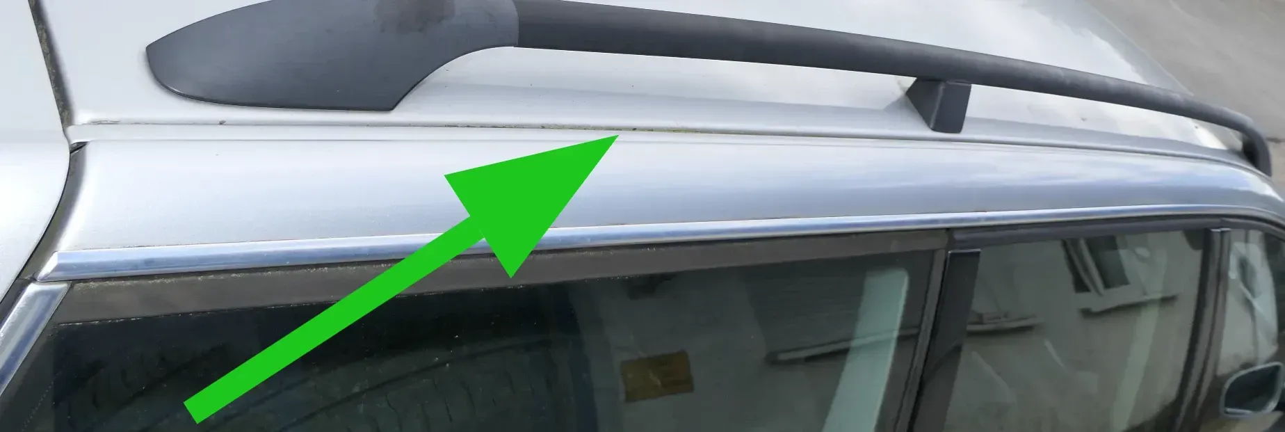2x VW Passat 3B 3BG Dachleiste Leiste Dach silber LA7W Leiste Dachleiste rechts - Bild 1