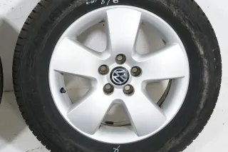 4x Golf 4 Bora Alufelgen Allwetterreifen 195/65 R15 Reifen 1C0601025F 7mm Felgen - Bild 4