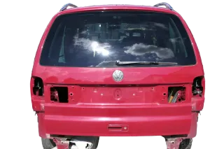 VW Sharan 7M 7M3 Heckklappe Scheibe  Klappe hinten ab Bj.2000 rot LK3A - Bild 1