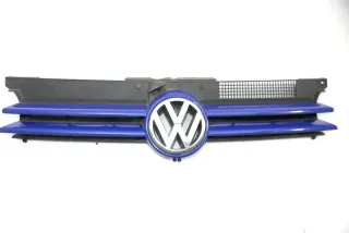 VW Golf 4 Grill Kühlergrill VW Zeichen Logo blau LA5C - Bild 1
