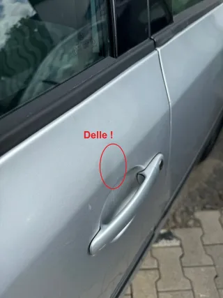 Fabia 5J Kombi + Limo Tür vorne links Fahrertür - silber LA7W -ohne Anbauteile - Bild 8