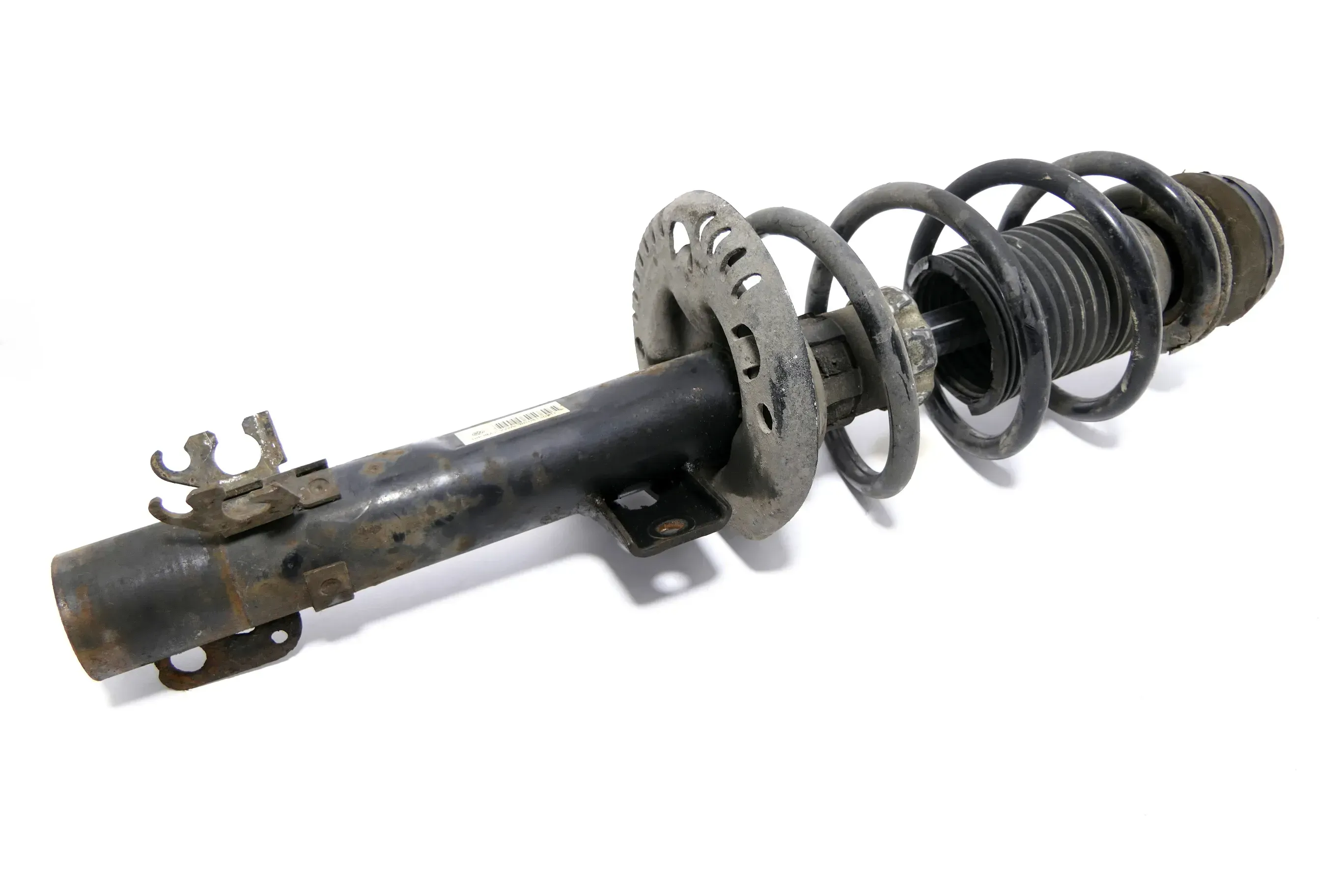 1x VW Polo 6R 6J Federbein Stoßdämpfer Feder vorne Federn Benziner 6R0413031F - Bild 1