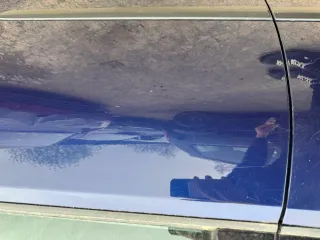 VW Polo 9N 9N3 Tür hinten links 4/5-Türer blau LB5N - ohne Anbauteile - Bild 3