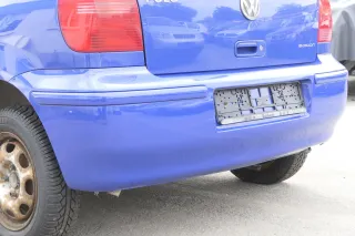 VW Polo 6N2 Stoßstange hinten Heckstoßstange Stoßfänger blau LA5C surf - Bild 4