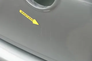 VW Golf 5 V Heckklappe hinten Kofferraumklappe mit Scheibe grau grün LA6Q saga - Bild 6