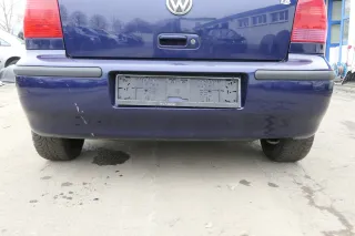 VW Polo 6N2 Stoßstange hinten Heckstoßstange Stoßfänger blau LB5N indigoblau bla - Bild 1